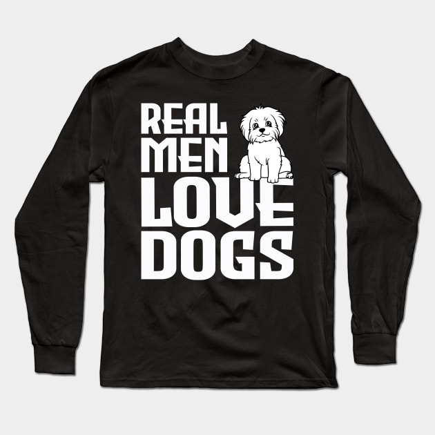 real men love dogs Long Sleeve T-Shirt by Jackies FEC Store